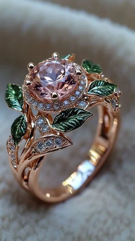 butterfly pattern women's ring